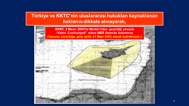 Gkry’nin Doğu Akdeniz’deki Uluslararası Hukuku Çiğnemek Suretiyle Deniz Yetki Alanları Gaspı