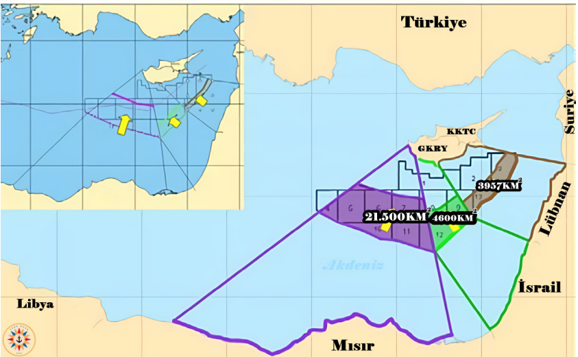Gkry’nin Doğu Akdeniz’deki Uluslararası Hukuku Çiğnemek Suretiyle Deniz Yetki Alanları Gaspı